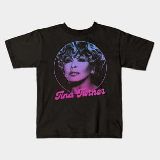 Tina Turner // Retro Fan Art Design Kids T-Shirt